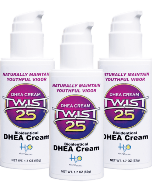 3-pack of Twist 25 DHEA hormone cream